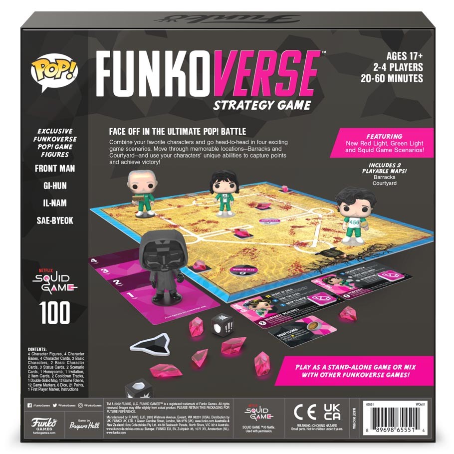Funkoverse Squid Game 100 4 Pack Strategy Board Game